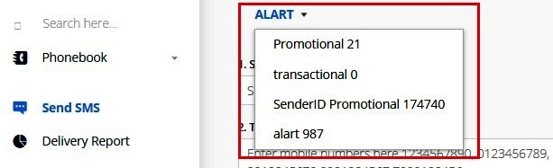 send sms with sender id